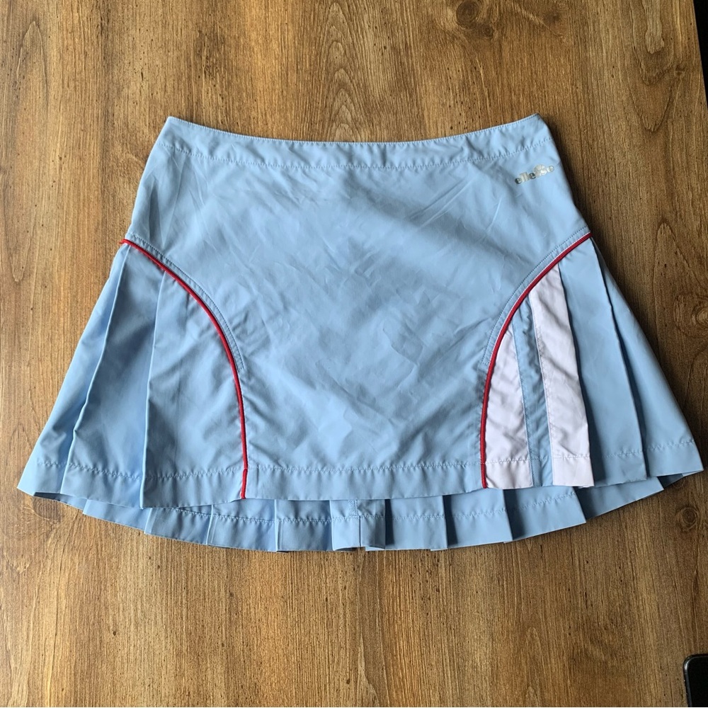Ellesse Blue Pleated Tennis Skirt Large